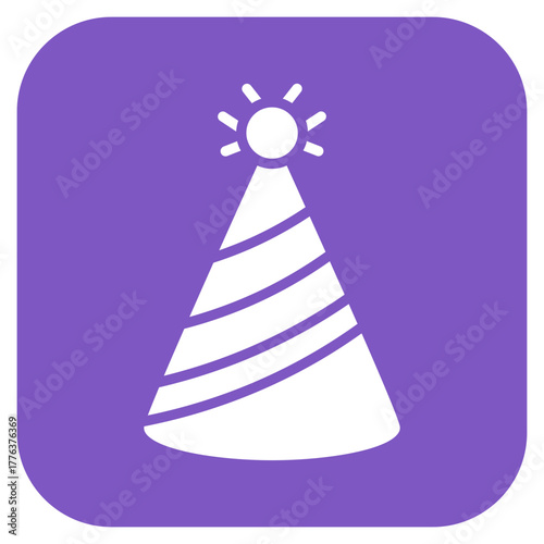 Party Hat icon vector image. Can be used for Festa Junina.