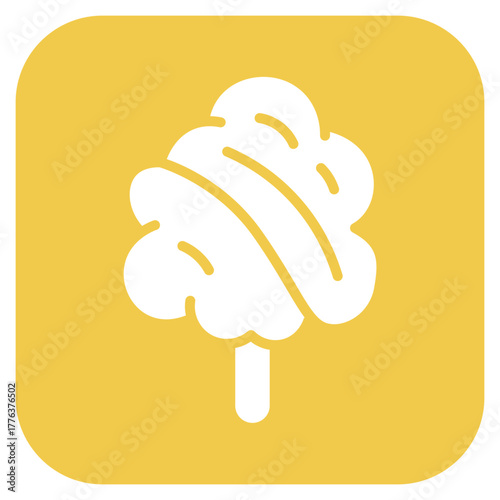 Cotton Candy icon vector image. Can be used for Festa Junina.