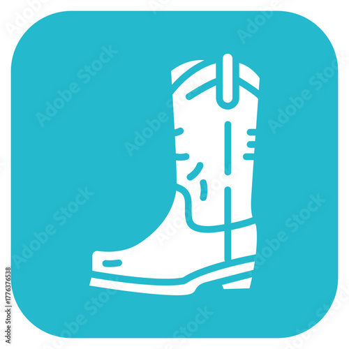 Country Boots icon vector image. Can be used for Festa Junina.