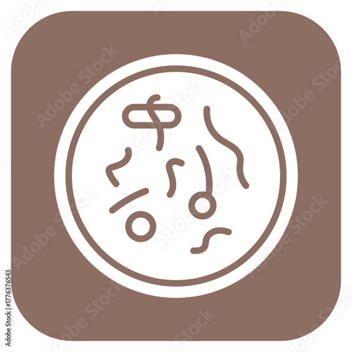 Bacteria Petri Dish icon vector image. Can be used for Infectious Diseases.
