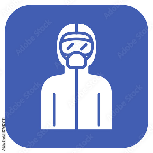 Biosecurity Suit icon vector image. Can be used for Infectious Diseases.