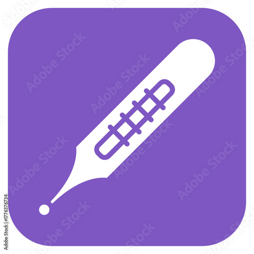 Feverish Thermometer icon vector image. Can be used for Infectious Diseases.