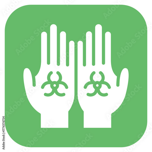 Contaminated Hands icon vector image. Can be used for Infectious Diseases.