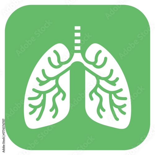 Infected Lungs icon vector image. Can be used for Infectious Diseases.