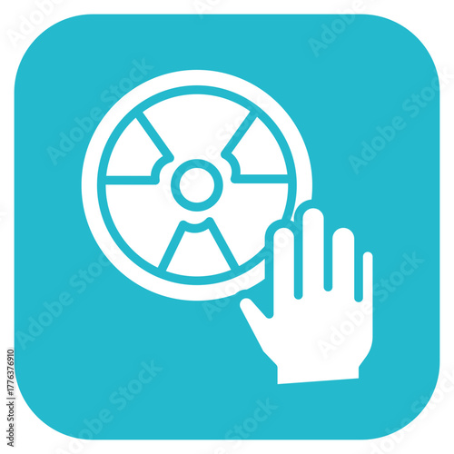 Radiation Therapy icon vector image. Can be used for Chemotherapy.