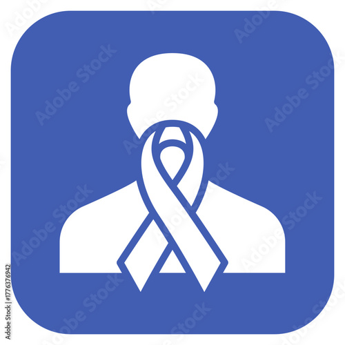 Cancer Survivor icon vector image. Can be used for Chemotherapy.