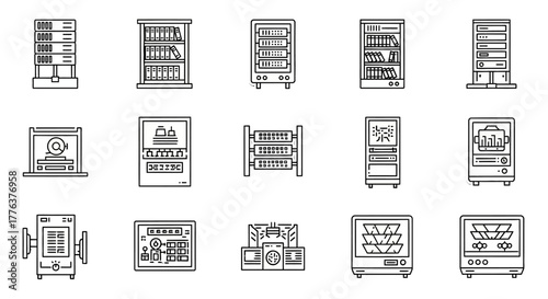 data center infrastructure depicting server racks cooling system and network hardware in a secure facility ideal for illustrating cloud computing and it solutions