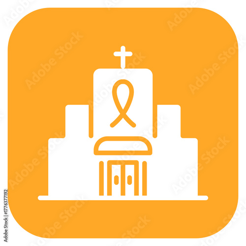 Cancer Hospital icon vector image. Can be used for Chemotherapy.