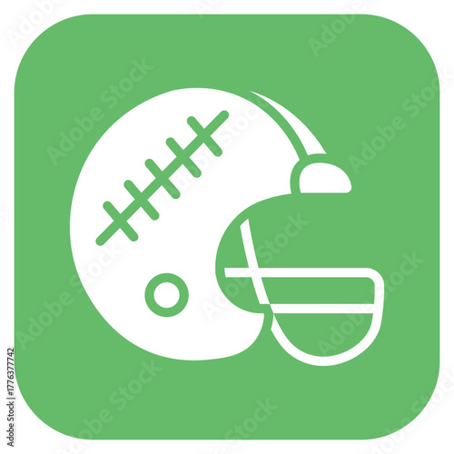 Rugby Helmet icon vector image. Can be used for Rugby.