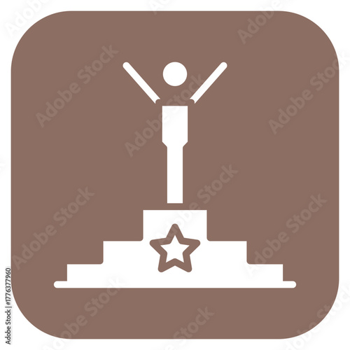 Winner icon vector image. Can be used for Rugby.