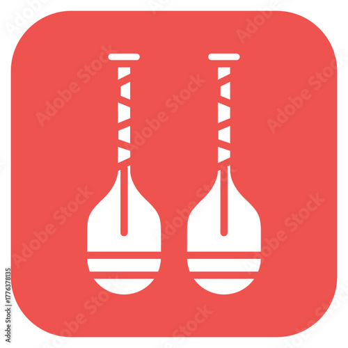 Paddles icon vector image. Can be used for Ocean.