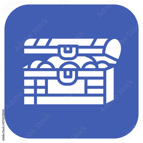 Treasure icon vector image. Can be used for Ocean.