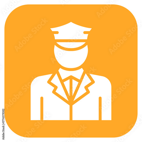 Security Guard icon vector image. Can be used for Supermarket.