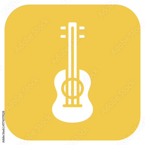Acoustic icon vector image. Can be used for Instrument.