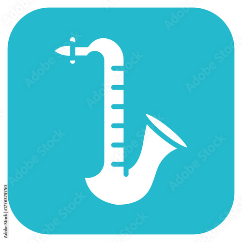 Saxophone icon vector image. Can be used for Instrument.