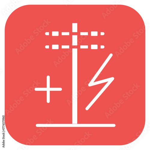 Electricity icon vector image. Can be used for Manufacturing.
