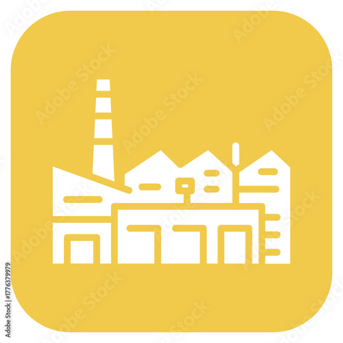 Industry icon vector image. Can be used for Manufacturing.