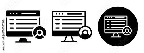 Personal Website Icon Collection Glyph & Mixed Style