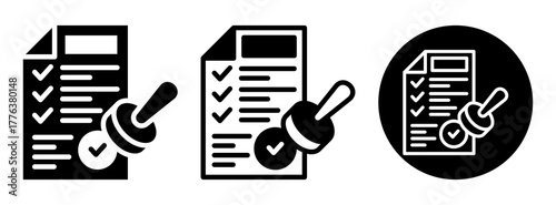 Data Validation Icon Collection Glyph & Mixed Style