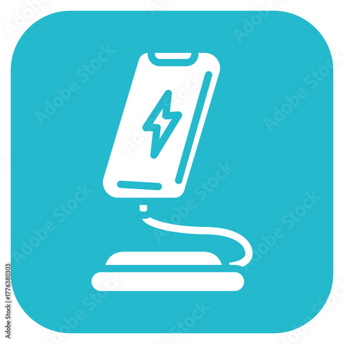 Charging Stand icon vector image. Can be used for Battery and Power.