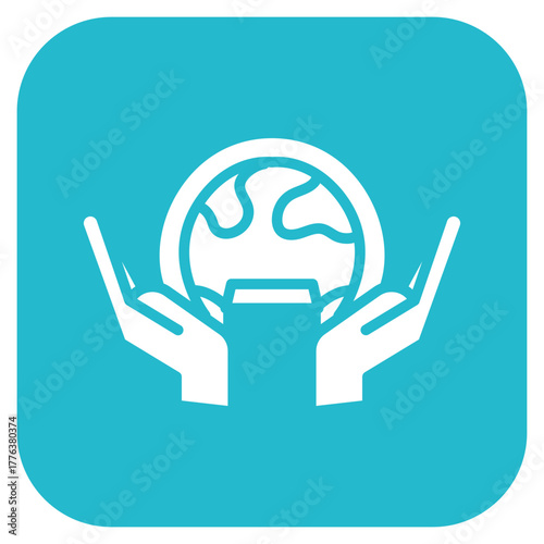 Enviroment icon vector image. Can be used for Battery and Power.