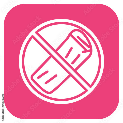 No Leather icon vector image. Can be used for Shoemaker.