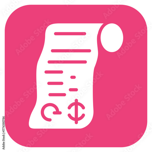 Receipt icon vector image. Can be used for Shoemaker.