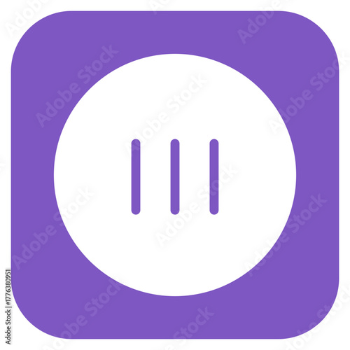 Button icon vector image. Can be used for Art and Craft Supplies.