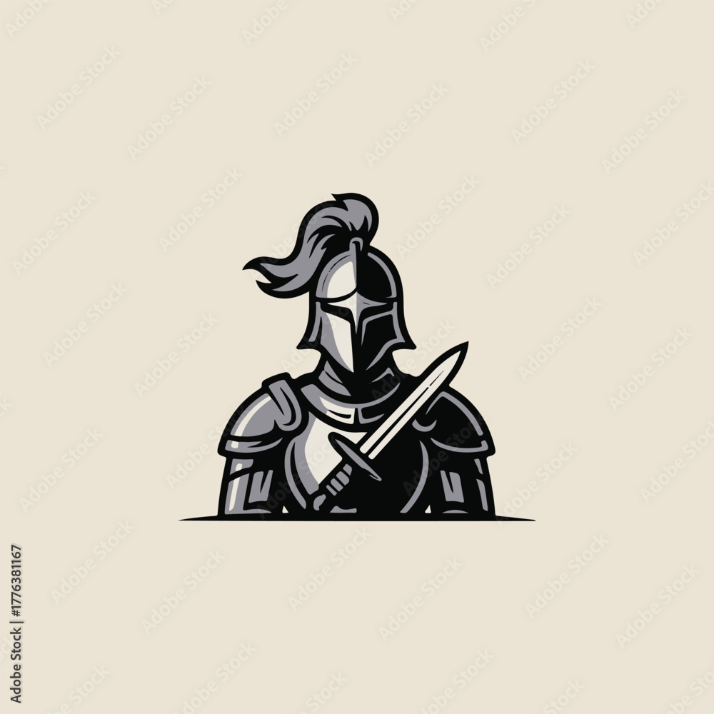 Obraz premium warrior vikings vector illustration