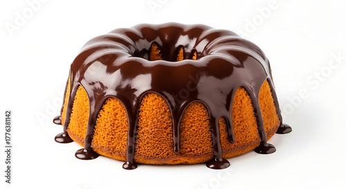 Brazilian Carrot Cake (Bolo de Cenoura) with Rich Chocolate Ganache Drip