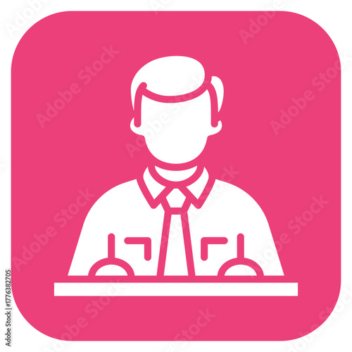 Clerk icon vector image. Can be used for Diversity.
