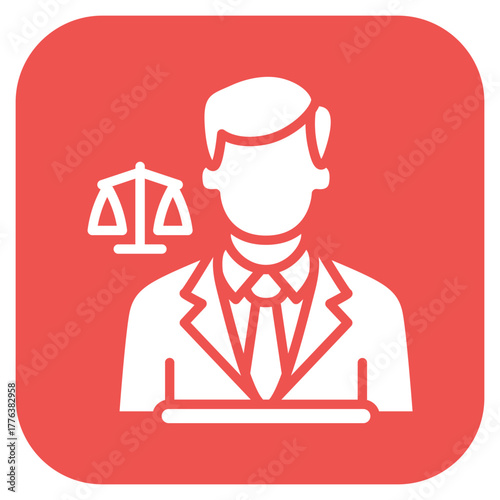 Lawyer icon vector image. Can be used for Diversity.