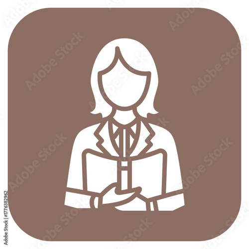 Librarian icon vector image. Can be used for Diversity.