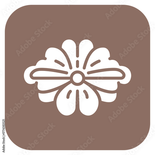 Brooch icon vector image. Can be used for Luxury.