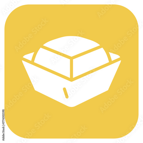 Gold Ingot icon vector image. Can be used for Luxury.