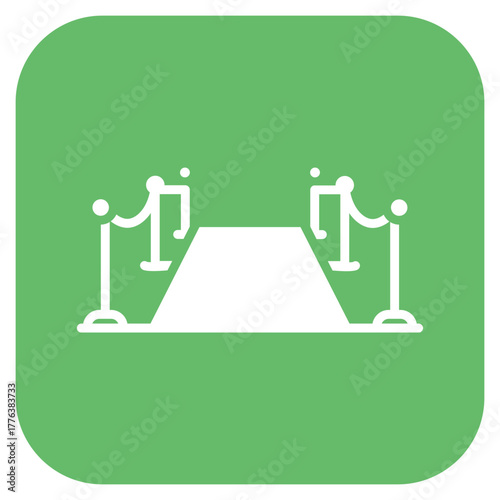 Red Carpet icon vector image. Can be used for Luxury.