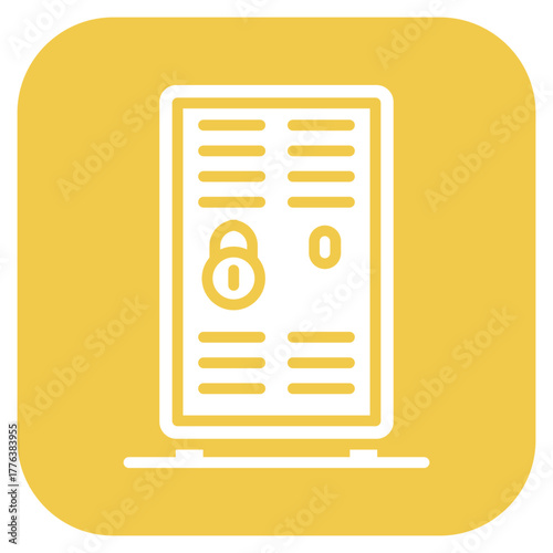 Locker icon vector image. Can be used for Volleyball.