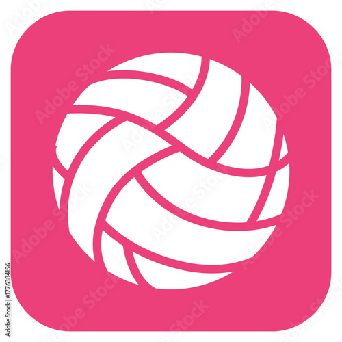 Volley Ball icon vector image. Can be used for Volleyball.