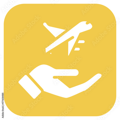 Airfare Reimbursement icon vector image. Can be used for Casino.
