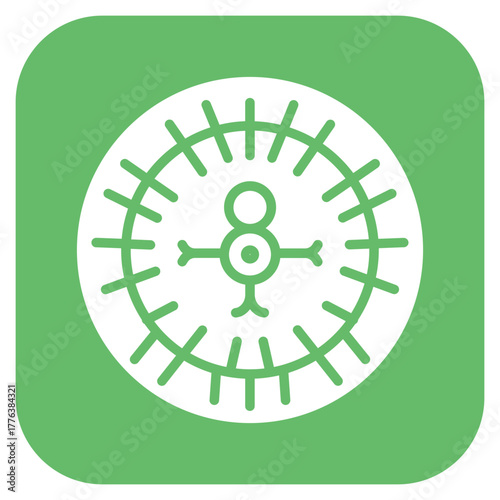 French Roulette icon vector image. Can be used for Casino.