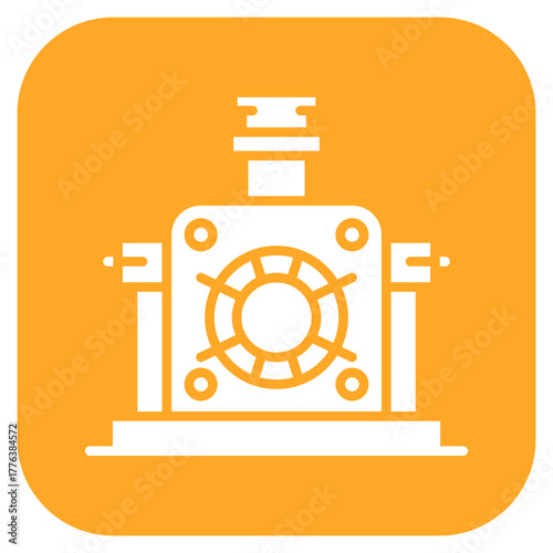 Gas Carburising Furnace icon vector image. Can be used for Mettalurgy.