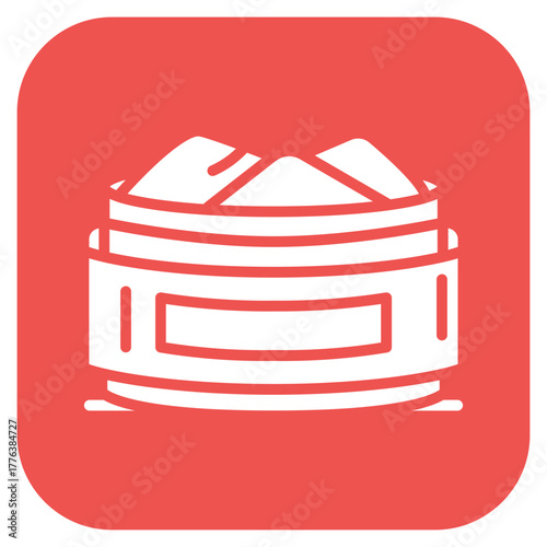 Powder Metall icon vector image. Can be used for Mettalurgy.