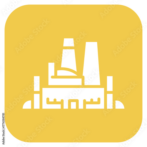 Sinter Plant icon vector image. Can be used for Mettalurgy.
