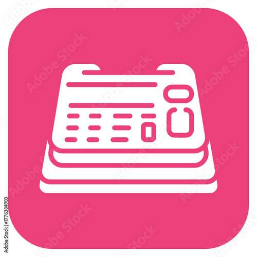 Cashier Machine icon vector image. Can be used for Trading.