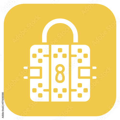 Pattern Lock icon vector image. Can be used for Trading.