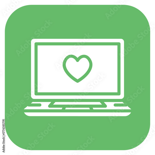 Online Donation Line Color Icon