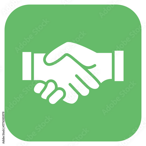 Handshake Line Color Icon