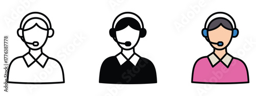 Call Center icon vector. providing support and assistance symbol. vector illustration.