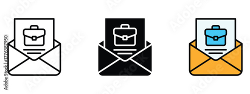 Job Offer icon vector. recruitment and hiring visuals symbol. vector illustration.