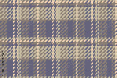 Thin fabric seamless tartan, hounds tooth pattern background check. Picnic blanket texture textile plaid vector in pastel and light colors.